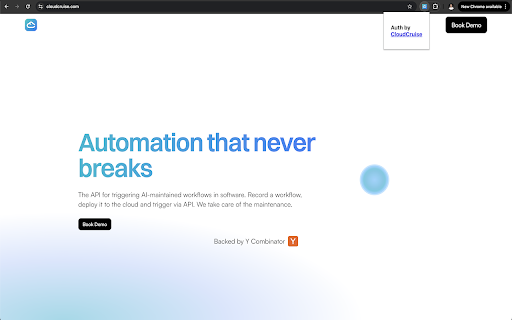 Auth by CloudCruise  from Chrome web store to be run with OffiDocs Chromium online