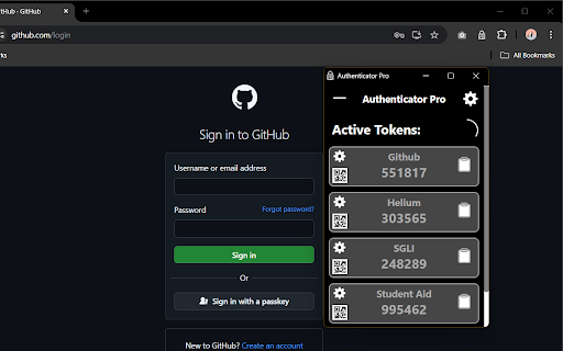 Authenticator Pro  from Chrome web store to be run with OffiDocs Chromium online