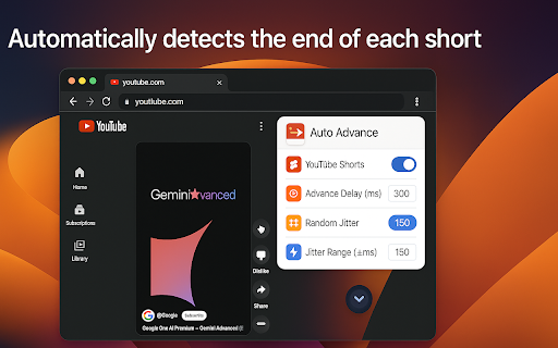 AutoAdvance  from Chrome web store to be run with OffiDocs Chromium online