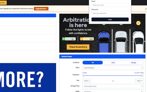 Auto Auction  from Chrome web store to be run with OffiDocs Chromium online