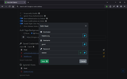 Auto Auth  from Chrome web store to be run with OffiDocs Chromium online