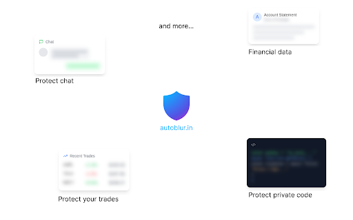 Autoblur One Click Blur for Screen Sharing  Privacy  from Chrome web store to be run with OffiDocs Chromium online