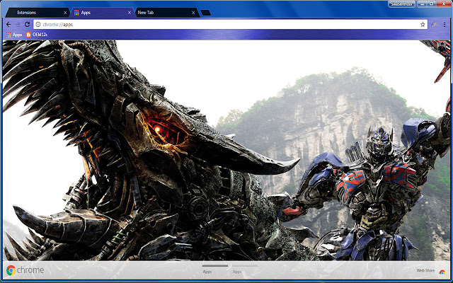 Autobot Grimlock Optimus Transformers de Chrome web store se ejecutará con OffiDocs Chromium en línea