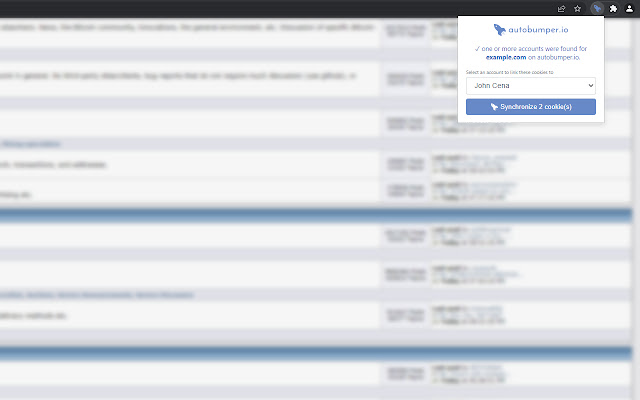autobumper.io Cookie Synchronizer  from Chrome web store to be run with OffiDocs Chromium online