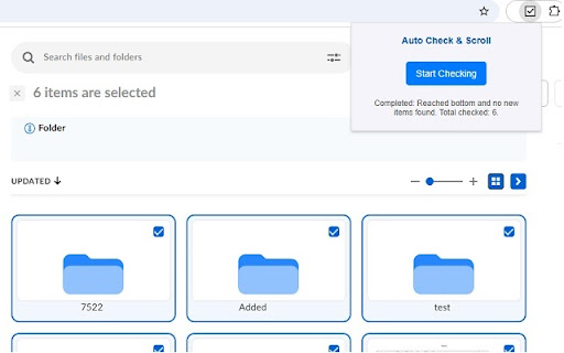 Auto Check  Scroll  from Chrome web store to be run with OffiDocs Chromium online