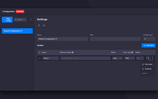 Auto Clicker Form Helper  from Chrome web store to be run with OffiDocs Chromium online