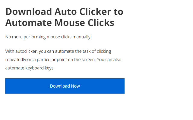 AutoClicker.io  from Chrome web store to be run with OffiDocs Chromium online