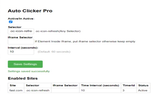 Auto Clicker Pro  from Chrome web store to be run with OffiDocs Chromium online