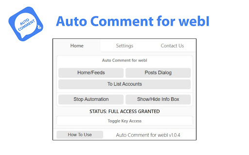 Auto Comment for webI  from Chrome web store to be run with OffiDocs Chromium online