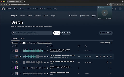 AutoCrate by BeatHub  from Chrome web store to be run with OffiDocs Chromium online