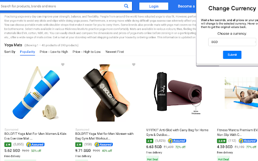 Auto Currency Converter  from Chrome web store to be run with OffiDocs Chromium online