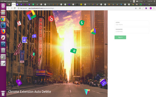 Auto Delete  from Chrome web store to be run with OffiDocs Chromium online