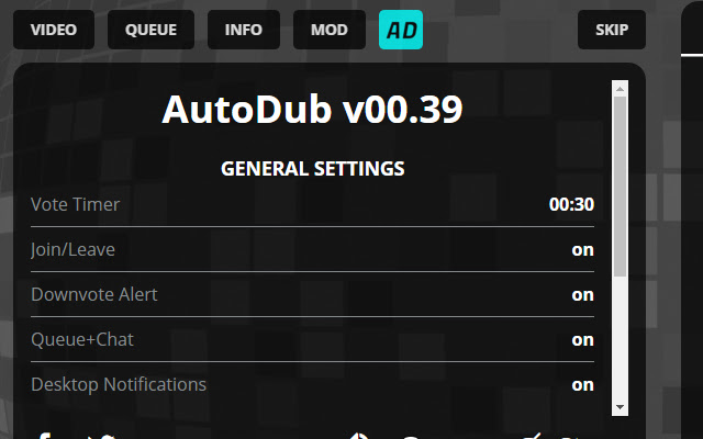 AutoDub  from Chrome web store to be run with OffiDocs Chromium online