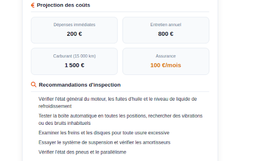 Auto Expert: Prix  Fiabilité Voiture Occasion  from Chrome web store to be run with OffiDocs Chromium online