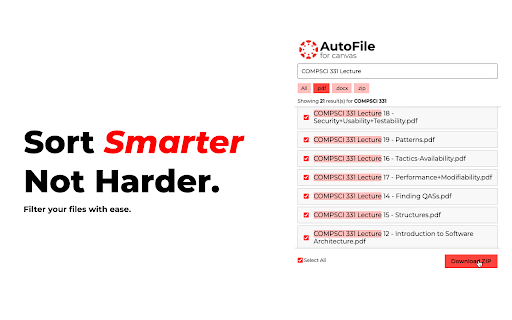 AutoFile for Canvas  from Chrome web store to be run with OffiDocs Chromium online