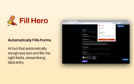 AutoFill Forms: Fill Hero  from Chrome web store to be run with OffiDocs Chromium online