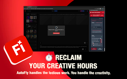 AutoFly: Adobe FireFly Bulk Image Generator  from Chrome web store to be run with OffiDocs Chromium online