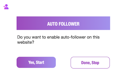 Auto Follower  from Chrome web store to be run with OffiDocs Chromium online