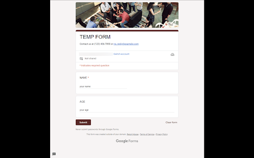 Auto Google Form Filler  from Chrome web store to be run with OffiDocs Chromium online