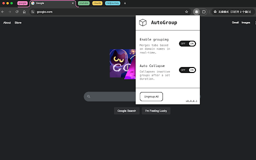 AutoGroup  from Chrome web store to be run with OffiDocs Chromium online