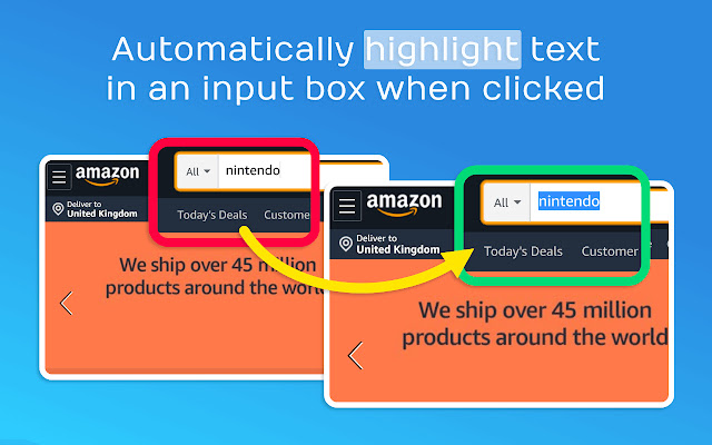AutoHighlight Input  from Chrome web store to be run with OffiDocs Chromium online
