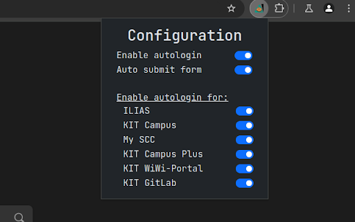 Auto KIT Login  from Chrome web store to be run with OffiDocs Chromium online