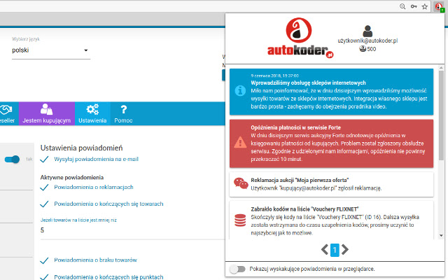 Autokoder  from Chrome web store to be run with OffiDocs Chromium online