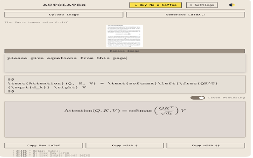 AutoLatex  from Chrome web store to be run with OffiDocs Chromium online