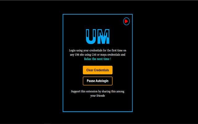 Auto Login UM Sites  from Chrome web store to be run with OffiDocs Chromium online