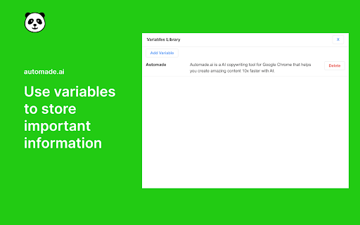Automade.ai  from Chrome web store to be run with OffiDocs Chromium online