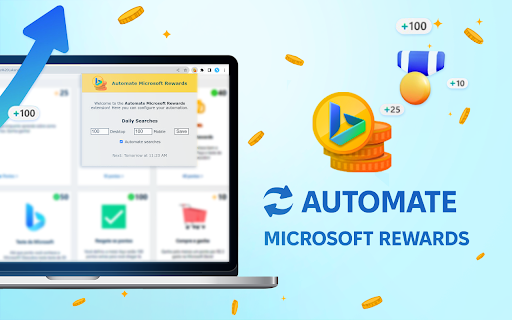 Automate Bing Rewards Searches  from Chrome web store to be run with OffiDocs Chromium online