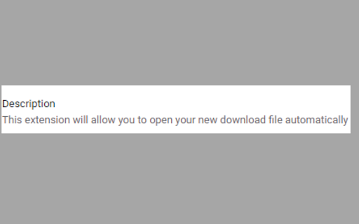 Automatically Open New Downloads  from Chrome web store to be run with OffiDocs Chromium online