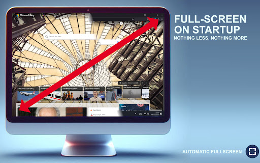 Automatic Fullscreen  from Chrome web store to be run with OffiDocs Chromium online