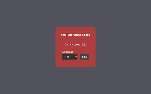 Automatic Play Speed For YouTube™  from Chrome web store to be run with OffiDocs Chromium online