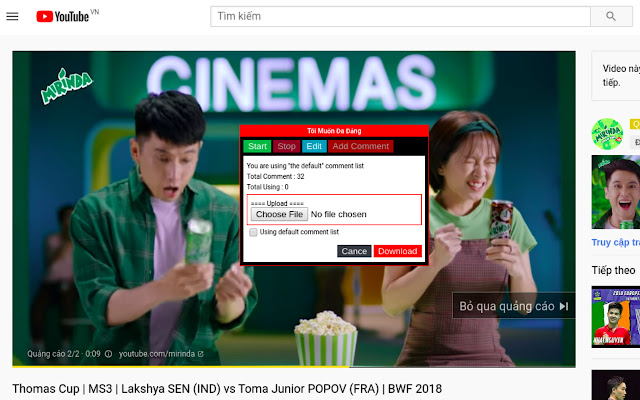 Automatic Youtube Interaction toimuondadang  from Chrome web store to be run with OffiDocs Chromium online