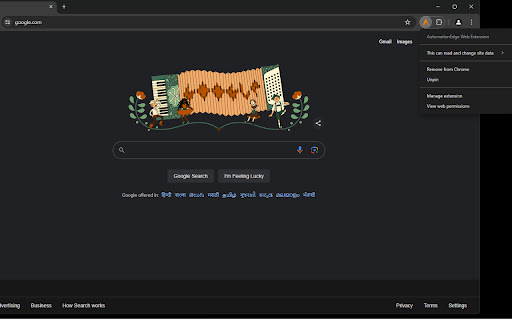 AutomationEdge Web Extension  from Chrome web store to be run with OffiDocs Chromium online