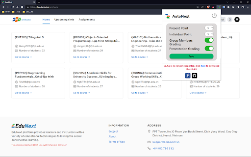 AutoNext  from Chrome web store to be run with OffiDocs Chromium online