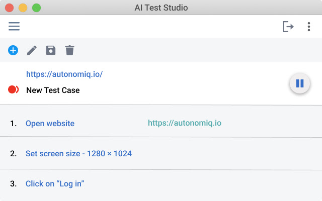 AutonomIQ AI Combo Recorder  from Chrome web store to be run with OffiDocs Chromium online