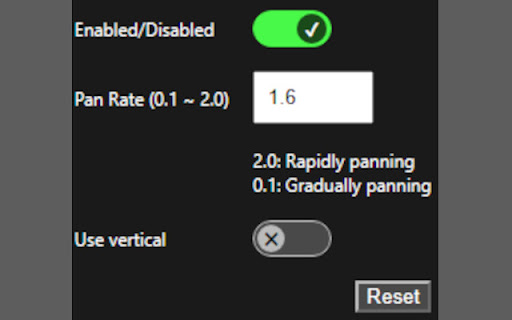 Auto Pan by Window Position  from Chrome web store to be run with OffiDocs Chromium online