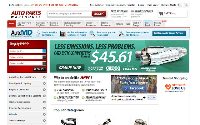 Auto Parts Warehouse  from Chrome web store to be run with OffiDocs Chromium online