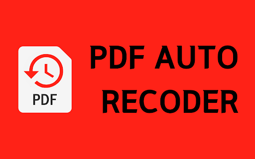 Auto PDF Recorder  from Chrome web store to be run with OffiDocs Chromium online