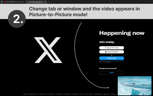 Auto Picture in Picture  from Chrome web store to be run with OffiDocs Chromium online