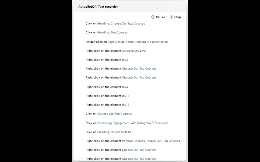 Autopilot Recorder  from Chrome web store to be run with OffiDocs Chromium online