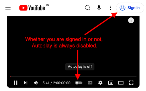 Autoplay off  from Chrome web store to be run with OffiDocs Chromium online