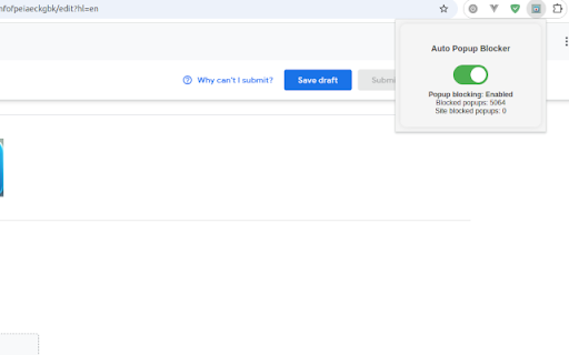 Auto Popup Blocker  from Chrome web store to be run with OffiDocs Chromium online