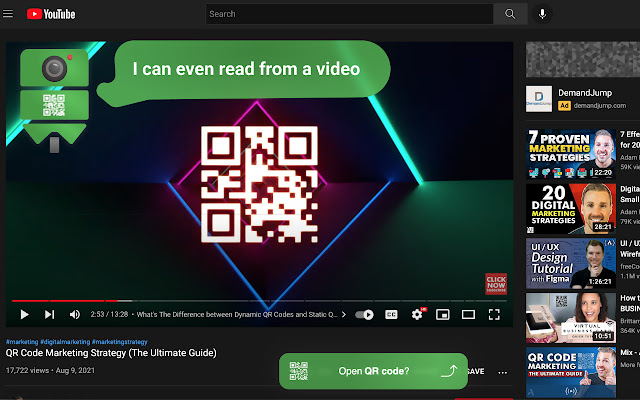 Auto QR Code reader  from Chrome web store to be run with OffiDocs Chromium online
