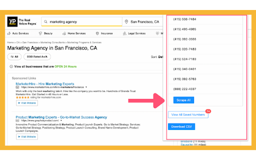 AutoReach  from Chrome web store to be run with OffiDocs Chromium online