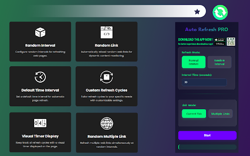Auto Refresh PRO | Web Reload  from Chrome web store to be run with OffiDocs Chromium online