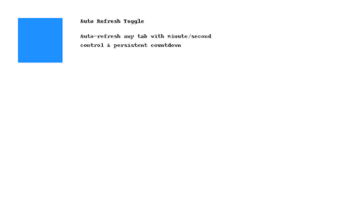 Auto Refresh Toggle  from Chrome web store to be run with OffiDocs Chromium online