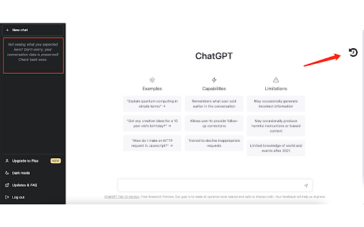 Auto save ChatGPT History  from Chrome web store to be run with OffiDocs Chromium online